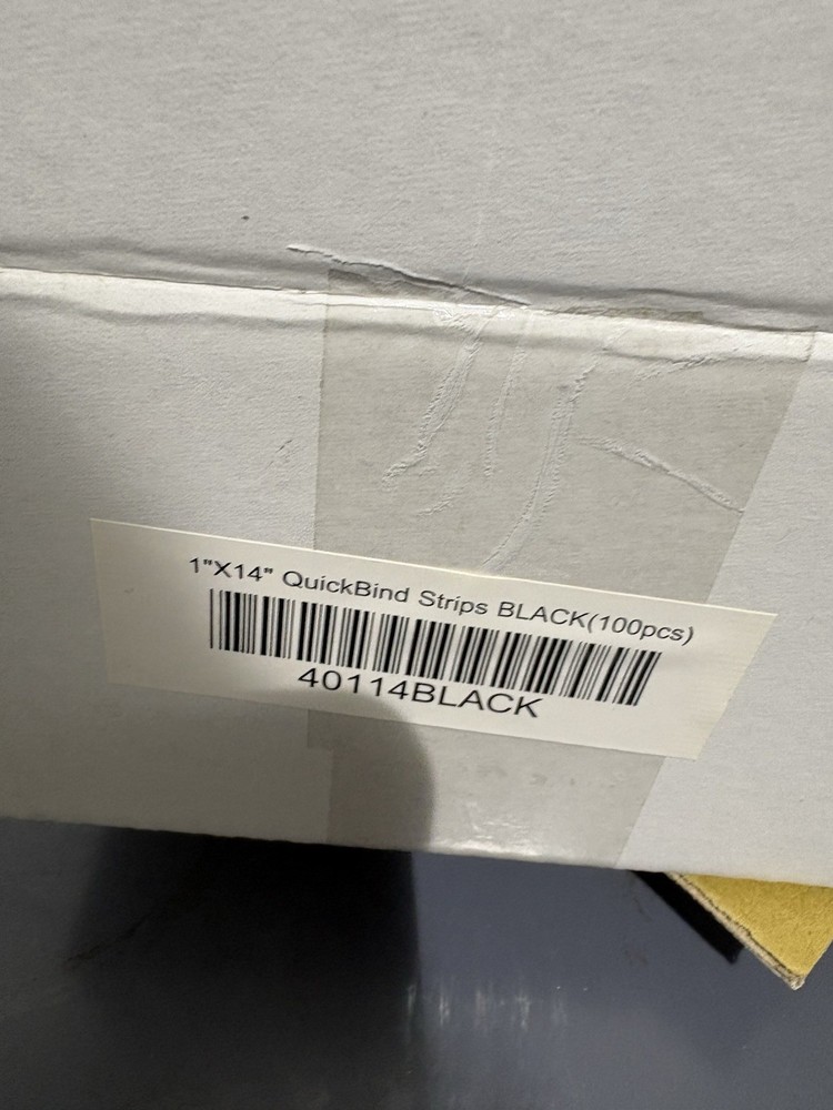 1” X 14” Quick Fine Stripped Black(100 PCS)