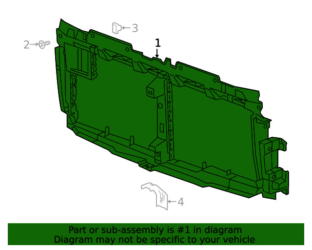 Genuine GM Front Bumper Shutter 84735803
