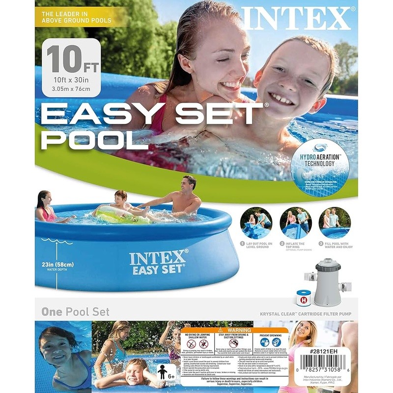 Easy Set Pool HydroAeration Filter Pump Puncture Resistant Durable Fun New