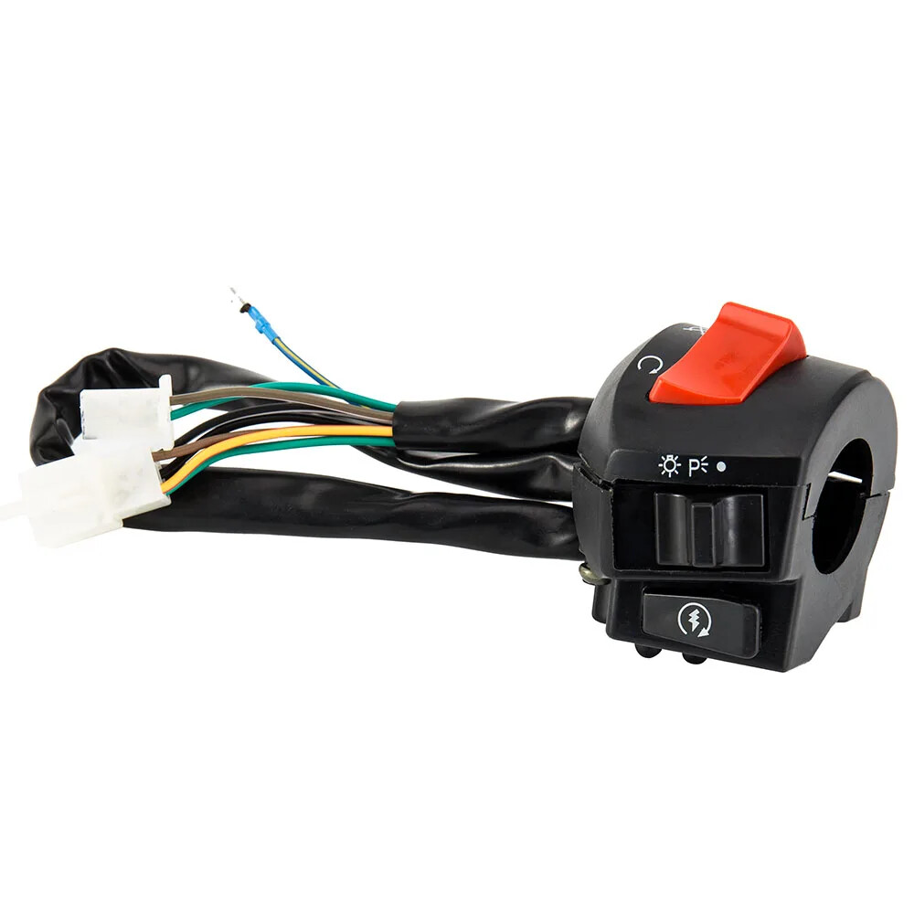 Motorcycle Handlebar Switch Control 1Pair 7/8in Universal Waterproof Motorcycles