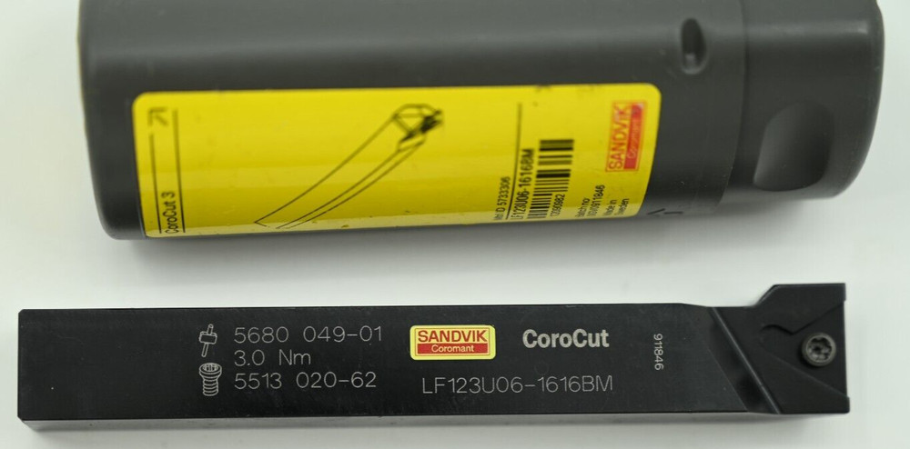 SANDVIK COROMANT Indexable Grooving Toolholder LF123U06-1616BM External Left