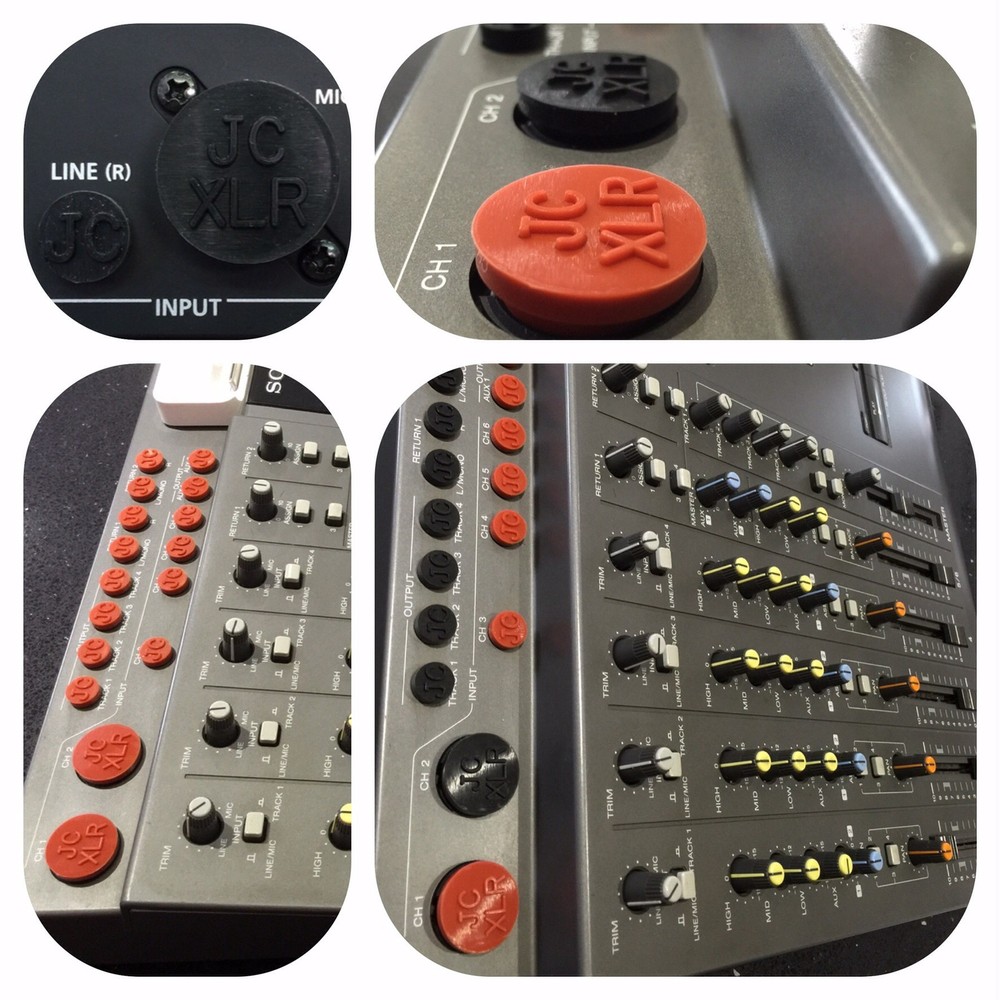SONY MDM-X4 MiniDisk multitrack recorder “JACKCAP” Insert Set, 18x XLR and Jack