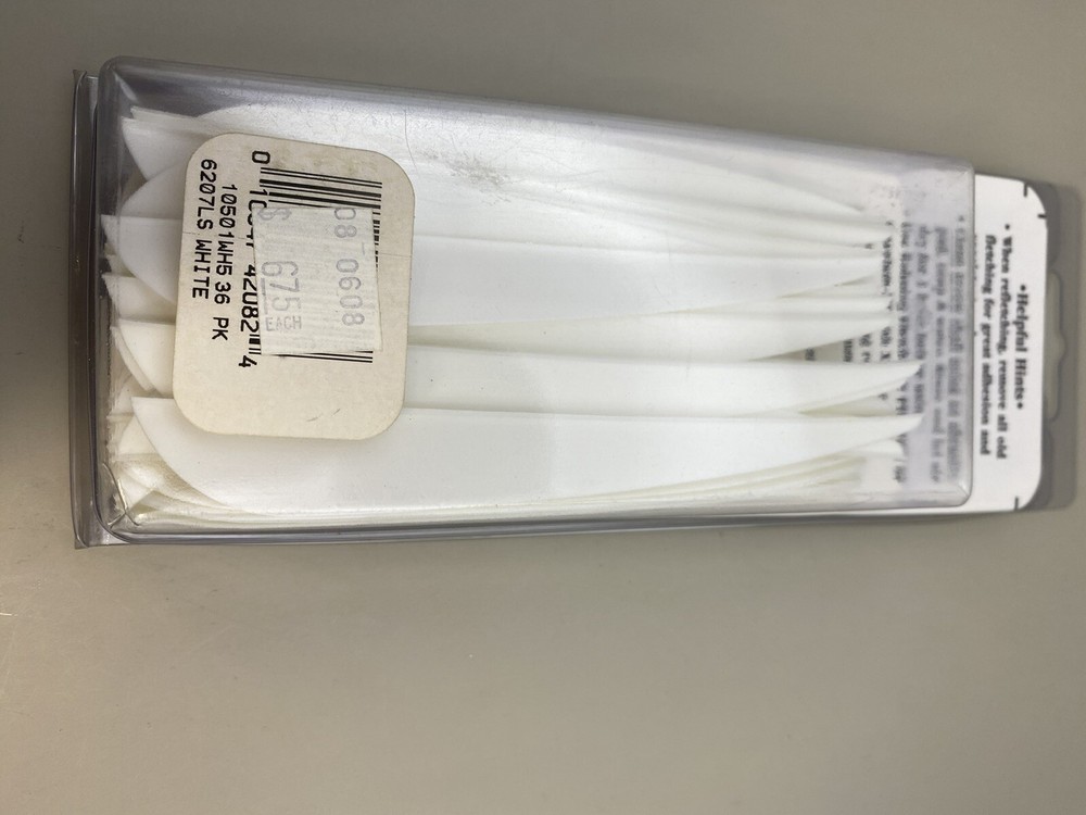 Bohning Archery Killer Vanes 36 Pack White 5”