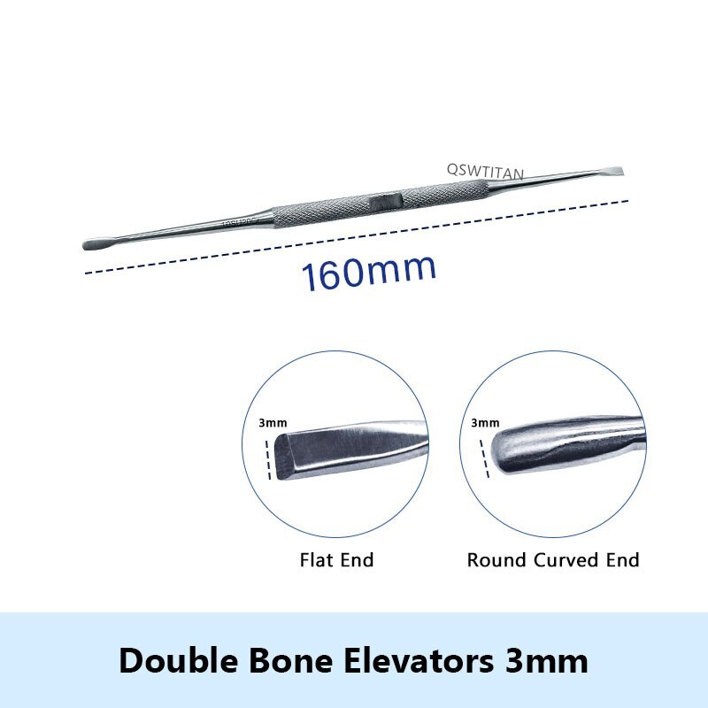 Bone Elevators Double Orthopedic Veterinary Instrument Bone Peeling Knife
