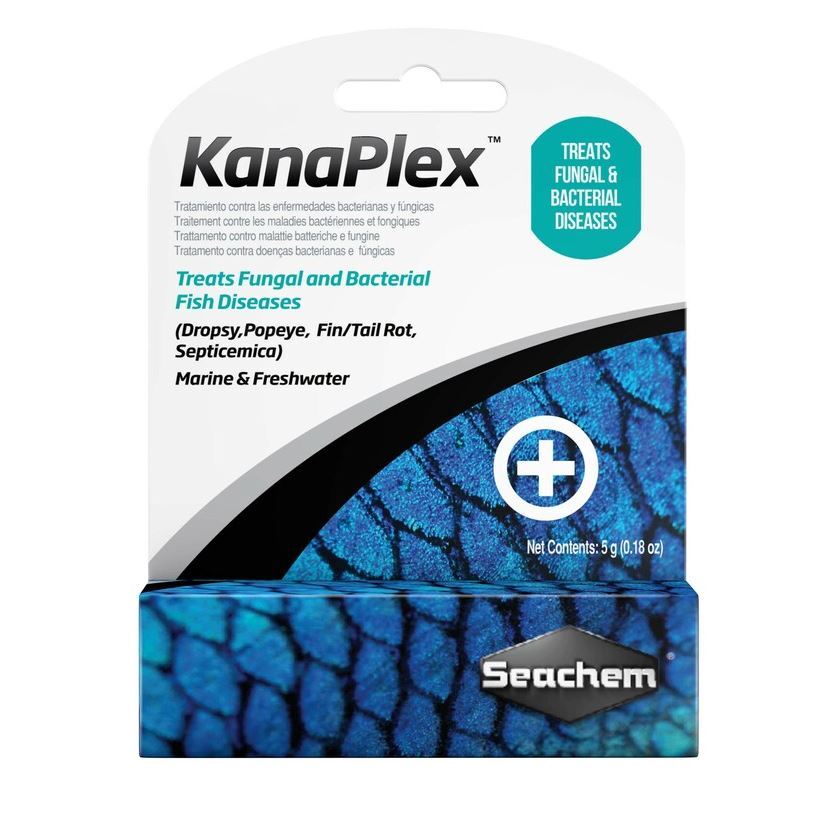 (2 Pack) Seachem KanaPlex Treats Fungal and Bacterial Fish Diseases - 5 grams