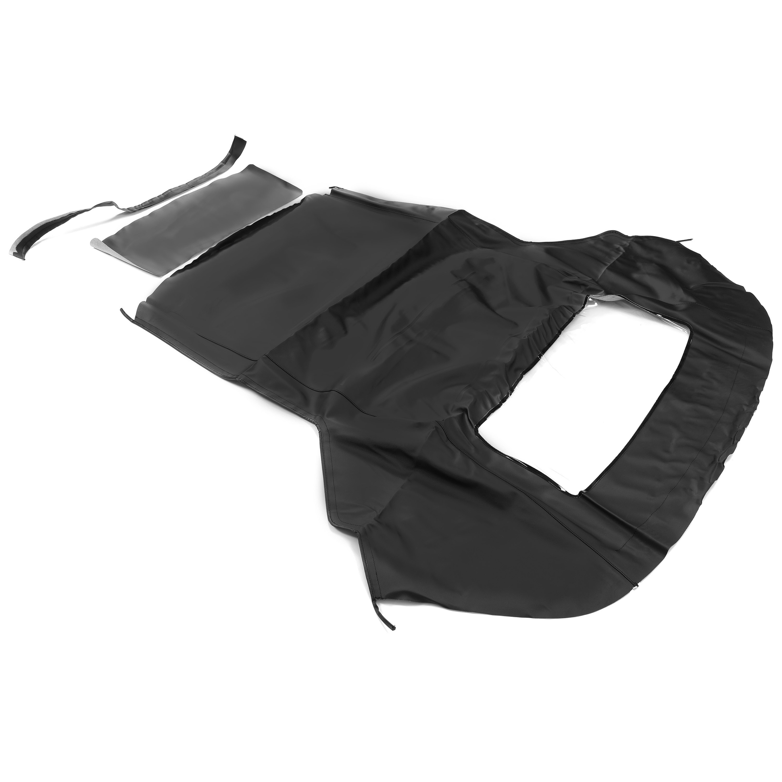 Black Soft Top with Plastic Window FOR 1983-90 1993 Ford Mustang Convertible 2DR