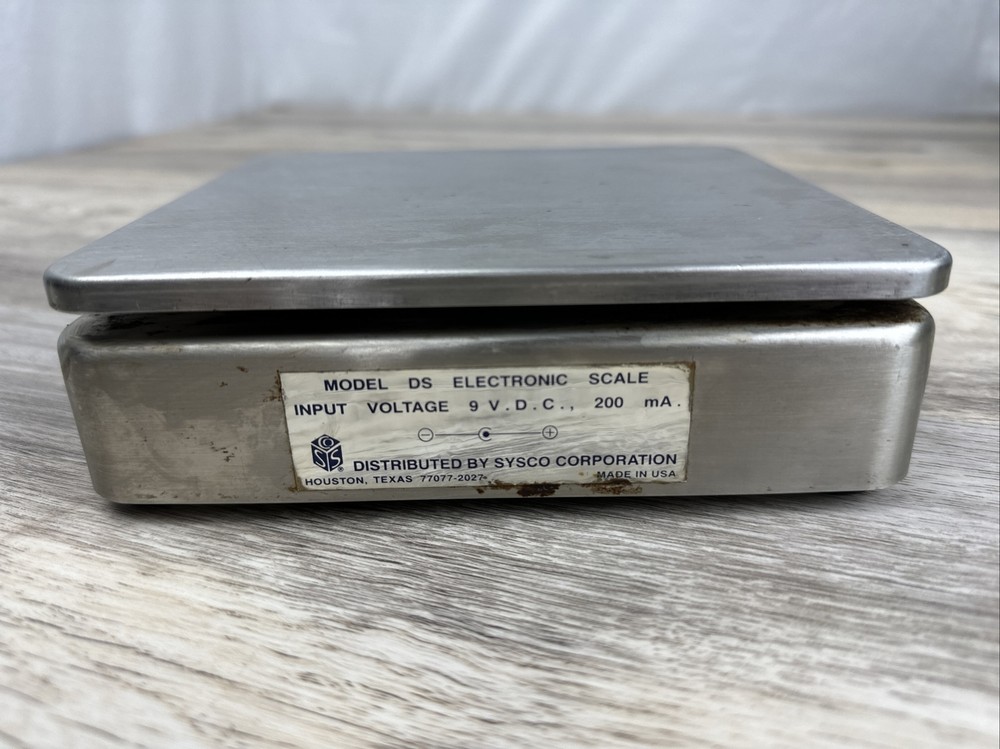 SYSCO Stainless Scale SDS-10 Model 5637509 Tested And Working Condition