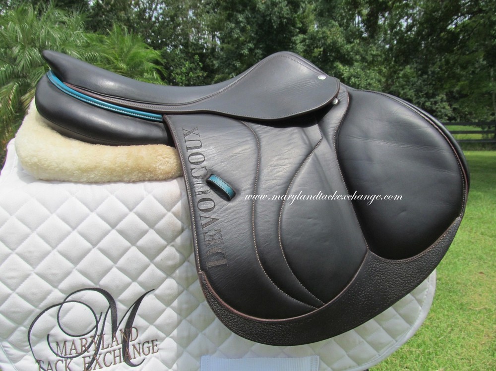 18" DEVOUCOUX BIARRITZ S BUFFALO close contact jumping saddle-2019 MODEL!