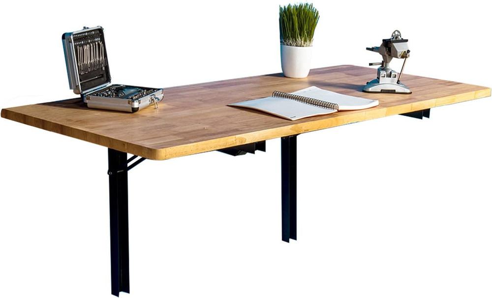 Wall Mounted Folding Workbench Heavy Duty Fold down Table Utility Bench Solution