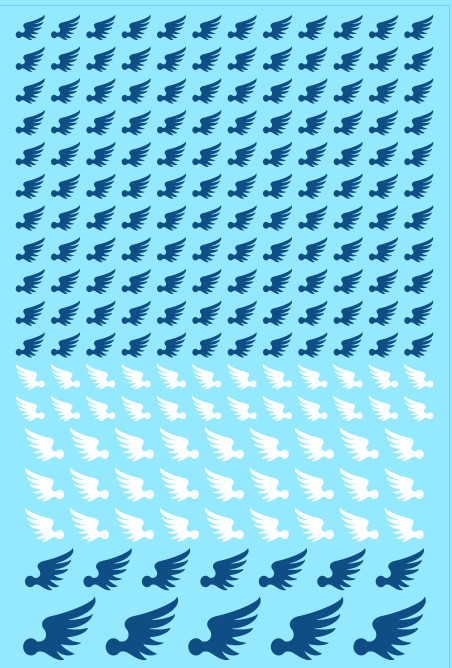 Eagle Wings Custom Transfer Sheet A6