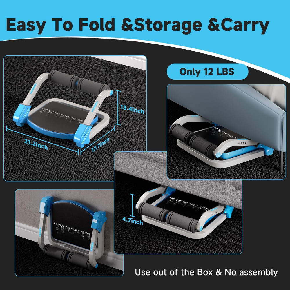 Adjustable Ab Trainer Machine with 350 lbs Capacity for Home Workouts