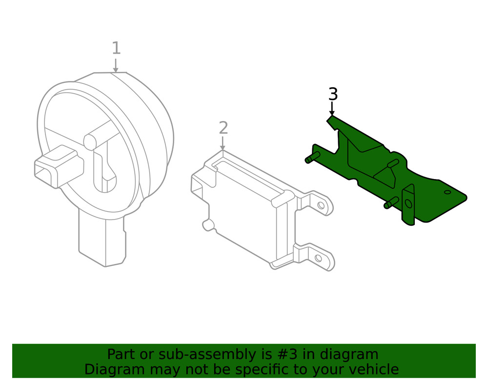 Genuine Nissan Cruise Control Distance Sensor Bracket 28452-5EA2A