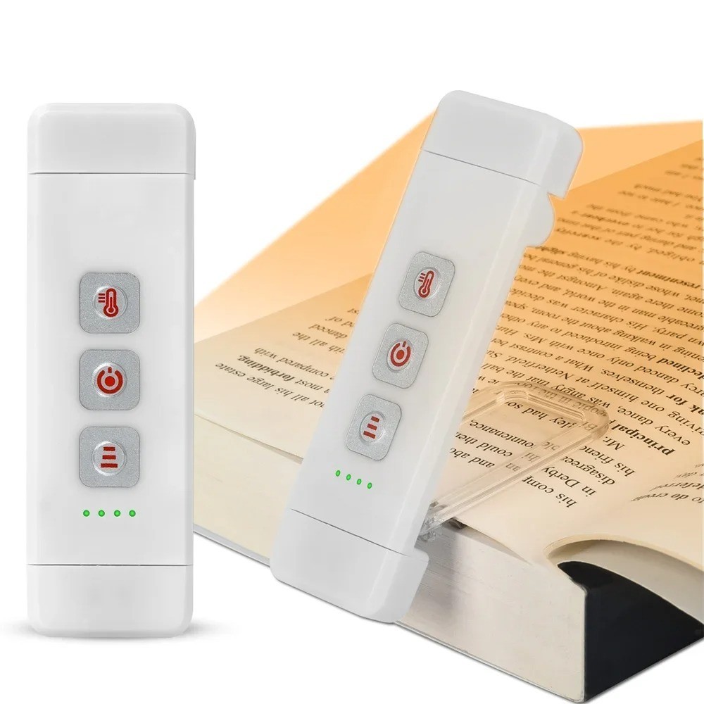 Clip-on Bookmark Book Light With Timer USB Rechargeable Reading Light Mini Led