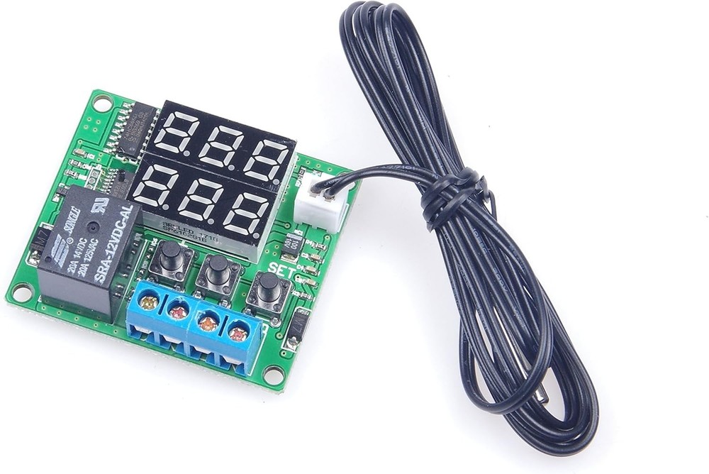 Versatile Digital Temperature Controller with Waterproof Sensor & LED Display