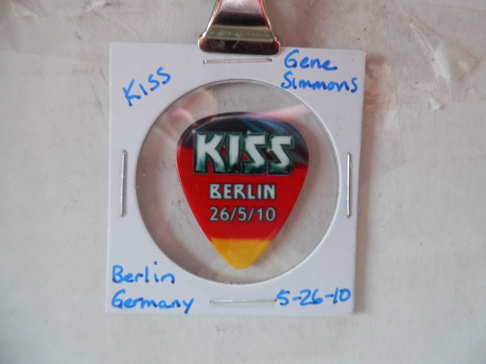 KISS "GENE SIMMONS" GERMANY 2010 GUITAR PICK~READ DESCRIPTION #10~13