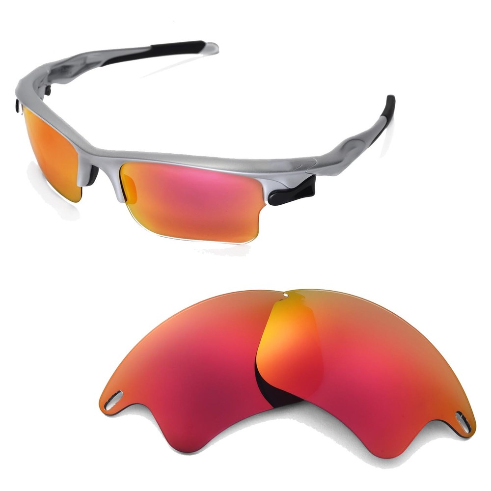 Walleva Replacement Lenses for Oakley Fast Jacket XL Sunglasses-Multiple Options