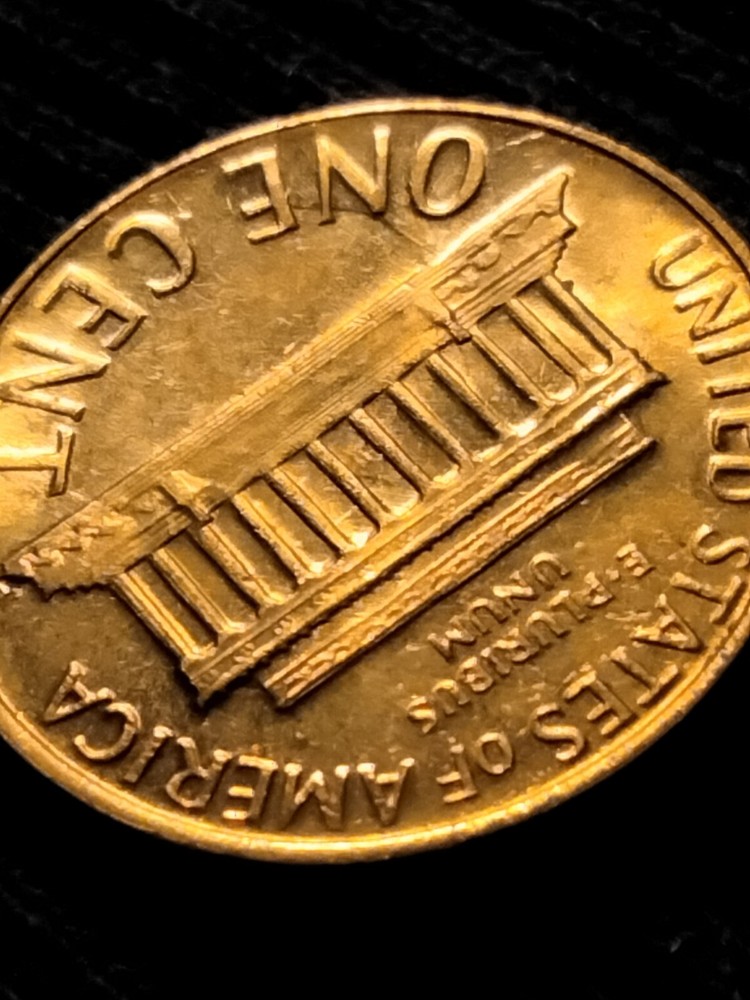 1968 d lincoln memorial cent die clash error