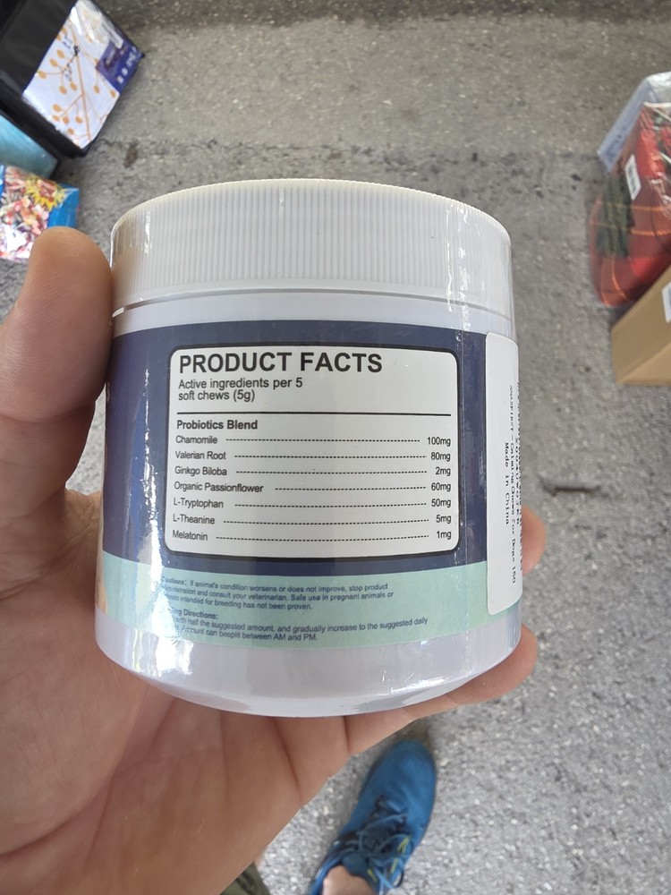 Chewable dog tablet sedatives