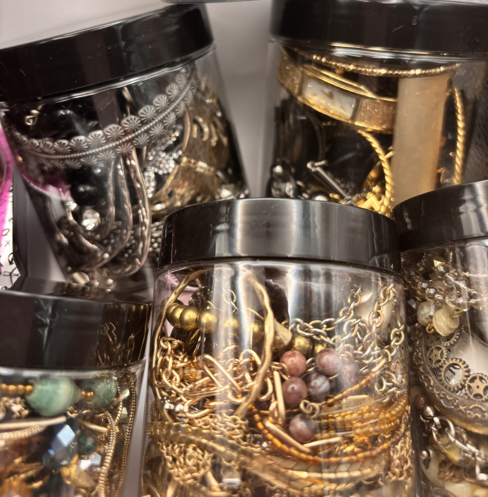 Mystery Jewelry Jar- All Wearable - No Junk Customization Available 2 Sizes