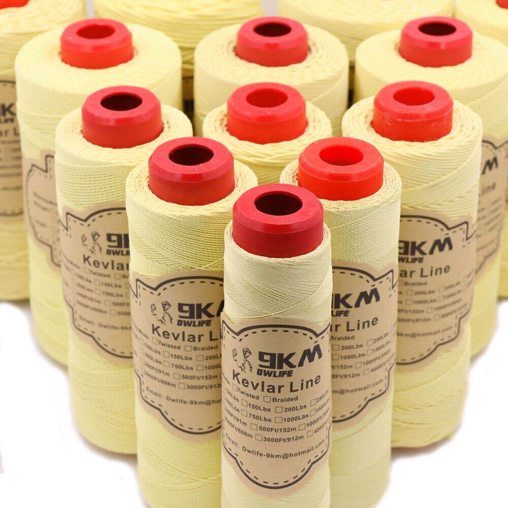 100% Kevlar String 40lb-5000lb Fishing Assist Cord Strong Rope Made with Kevlar