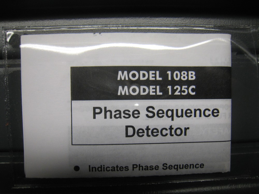 Time Mark MODEL 108B Phase Rotation Detector FREE SHIPPING