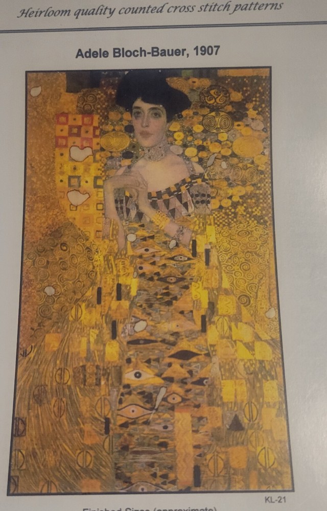 Cross Stitch Collectibles - "Adele Bloch-Bauer, 1907" Cross Stitch Pattern