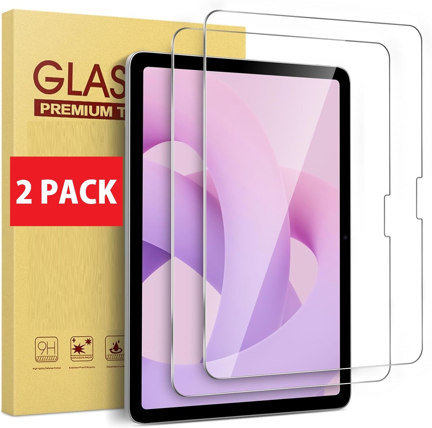 2 Pack iPad Air 11 inch Screen Protector Tempered Glass for iPad Air 11" M2 2024
