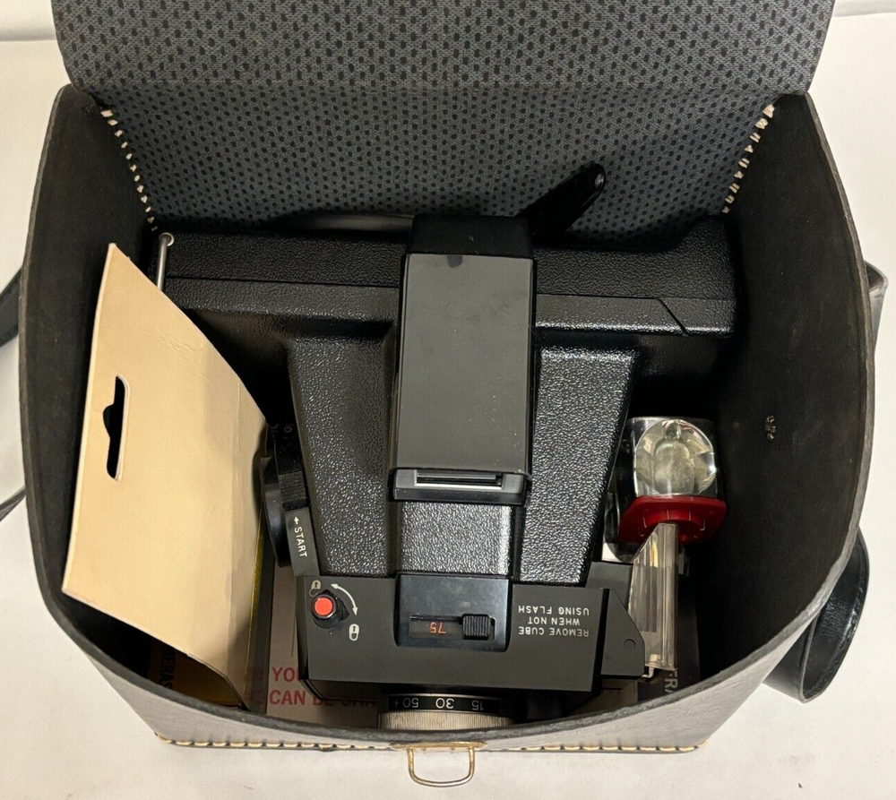 Polaroid Land Camera Super Colorpack - W/ Case, Documents, and Flashcubes