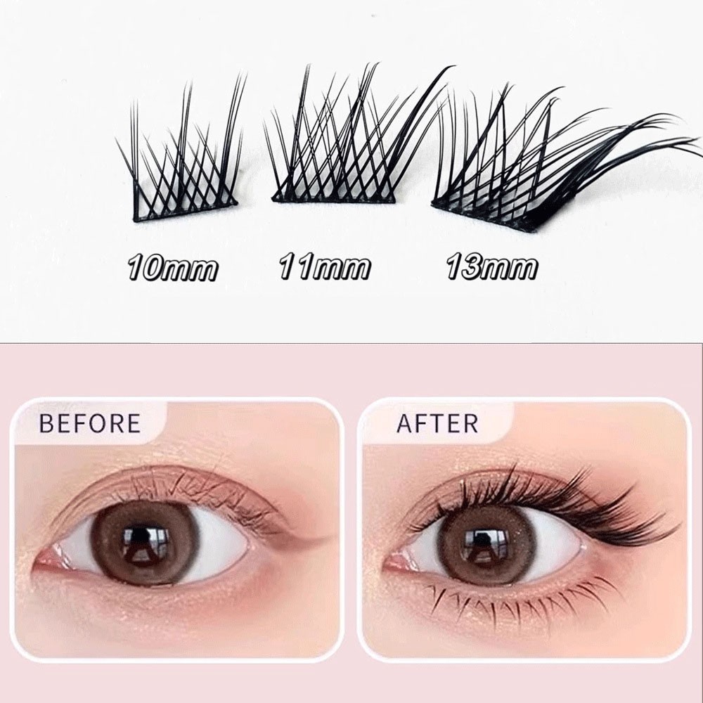 False Eyelashes Set 10 Rows 60 Cluster Wispy Fluffy Gorgeous Looking Soft