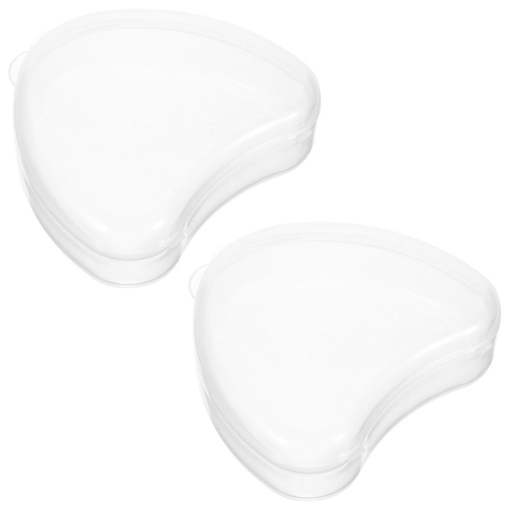 2 Pcs Convenient Denture Box Portable Container Lightweight Case