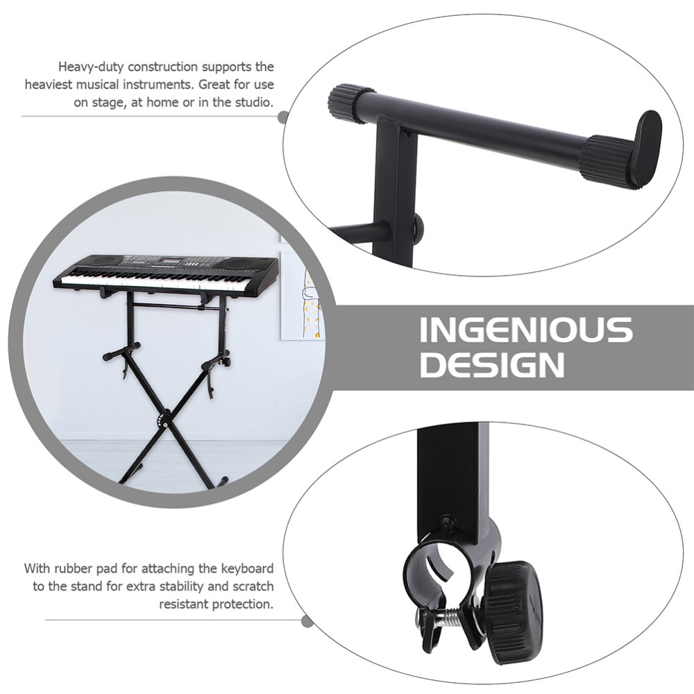 2 Sets Electronic Organ Keyboard Universal Elevation Brackets Keyboard Holder