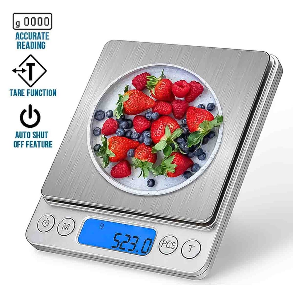 Fruit vegetable medicinal jewelry multifunctional LED digital kitchen scale
