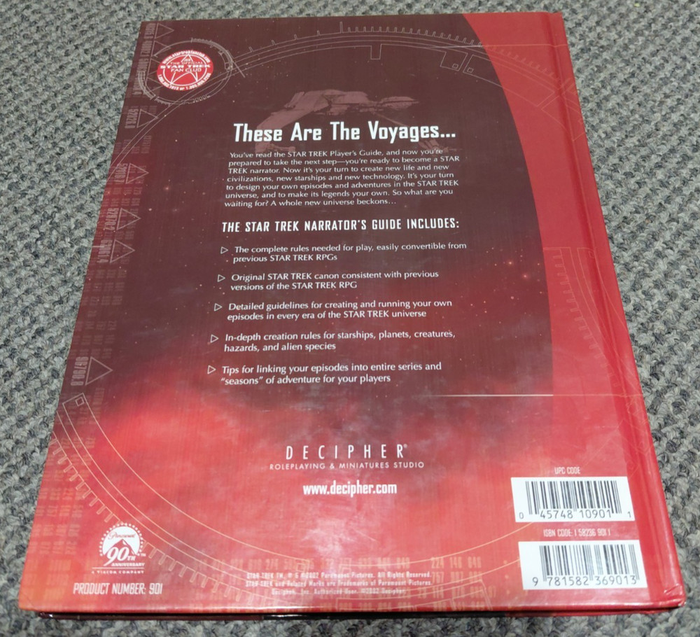 Star Trek Roleplaying Game - Narrator's Guide - Decipher RPG