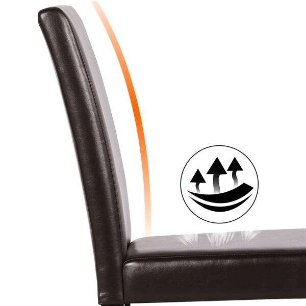 4PCS Dining Chairs Fabric Upholstered Modern Chairs Parson Chairs Kitchen Chairs