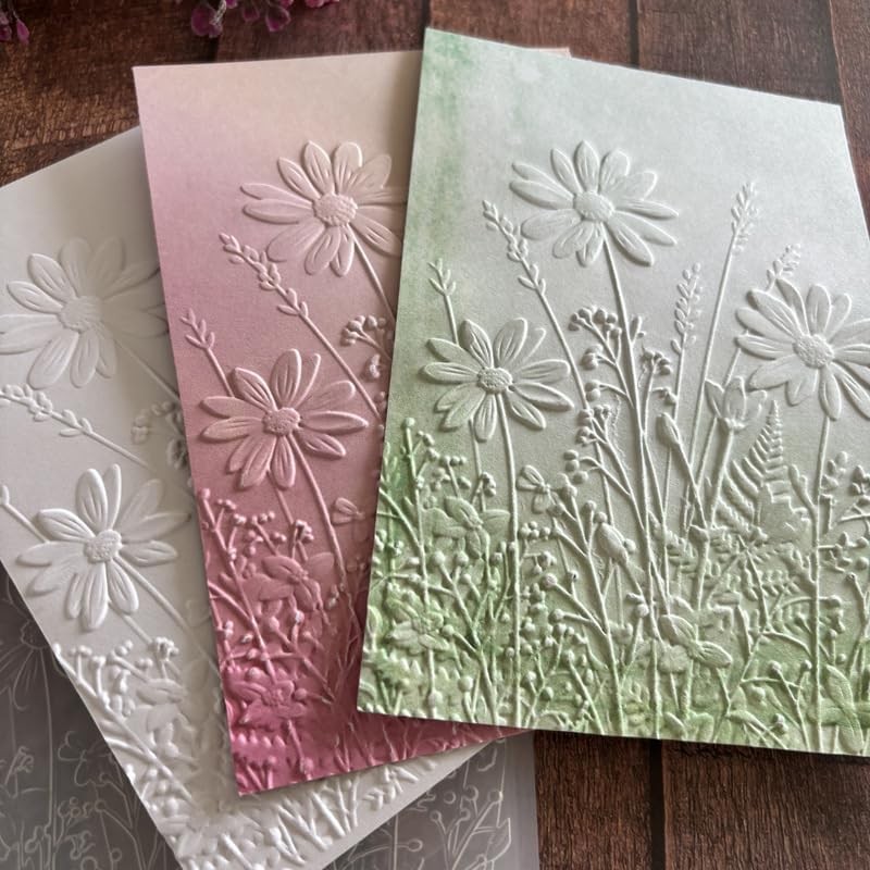 3D Wildflowers Embossing Folders for Card Making & Scrapbooking