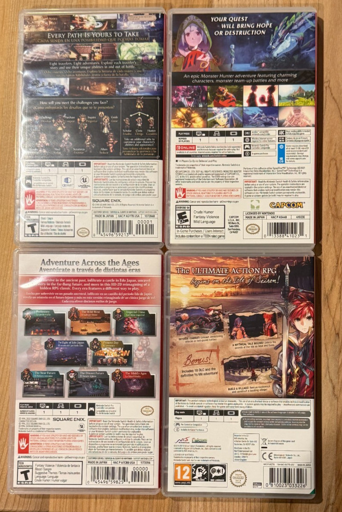 NINTENDO SWITCH RPG Bundle - CIB/EUC