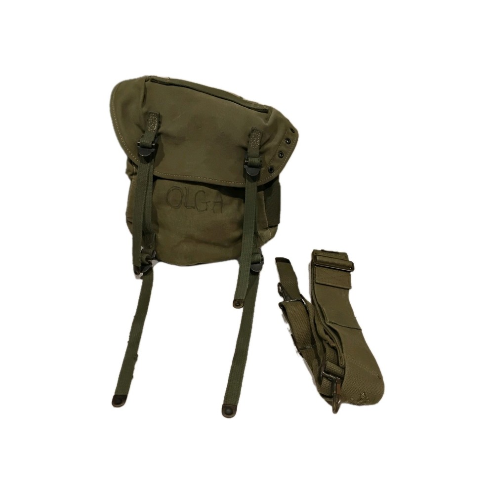 US Military Rubberized Mussette Bag with strap