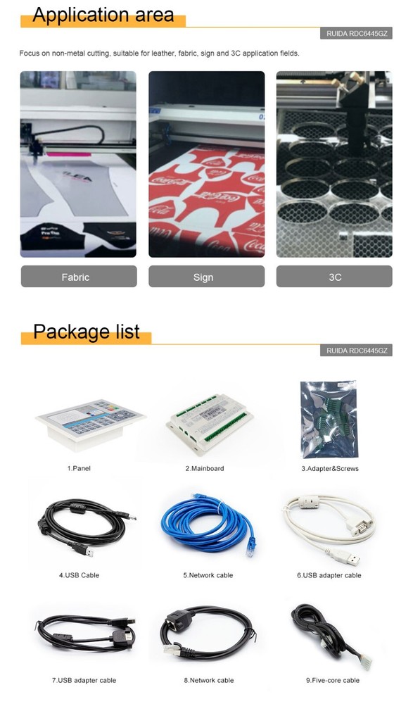 For Cutting Engraving Machine Ruida RDC6445GZ Co2 Laser DSP Controller System