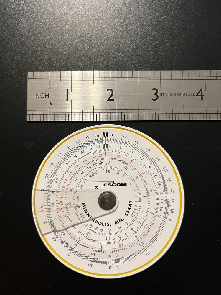 Tescom slide rule
