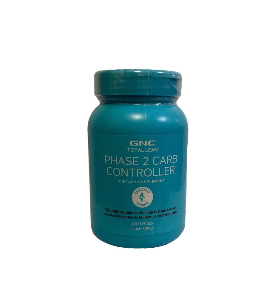 GNC Total Lean Phase 2 Carb Controller, 120 Capsules EXP 01/26
