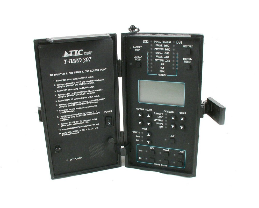 TTC T-BERD 307 DS1 / DS3 Communications Analyzer WITH CASE