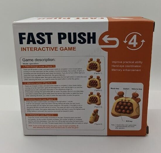 Good Partner Fast Push Interactive Game (4 Modes, 3+ Ages) Hand Eye Coordination