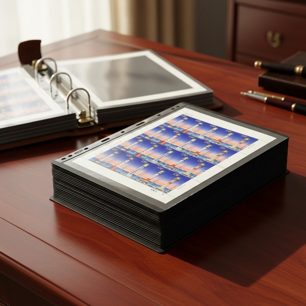 Compact and Professional 20 Sheet Stamp Pages - Enhance Your Collection Display