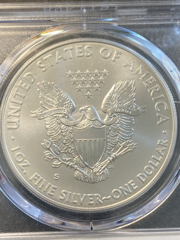 2011-S Silver Eagle PCGS Rare Flame Holder MS70 Population 9 Pieces