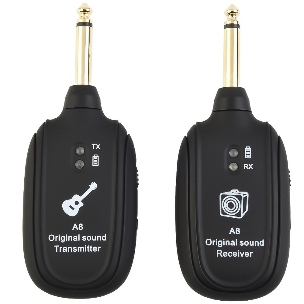 Professional Grade Wireless Guitar Transmitter & Receiver Rechargeable