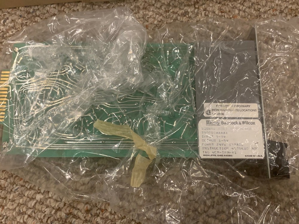 Bailey Babcock & Wilcox Square Root Extractor 750010AAAA1