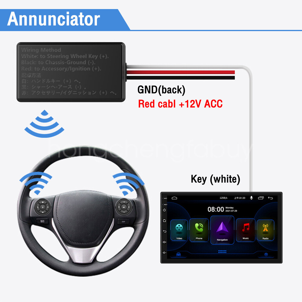 Car Stereo Radio Wireless Car Steering Wheel Button Remote Control Universal US