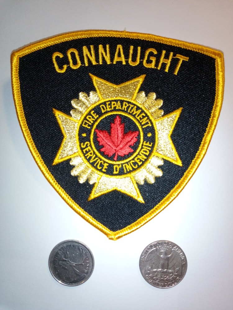 Connaught Fire Department Patch Badge Crest
