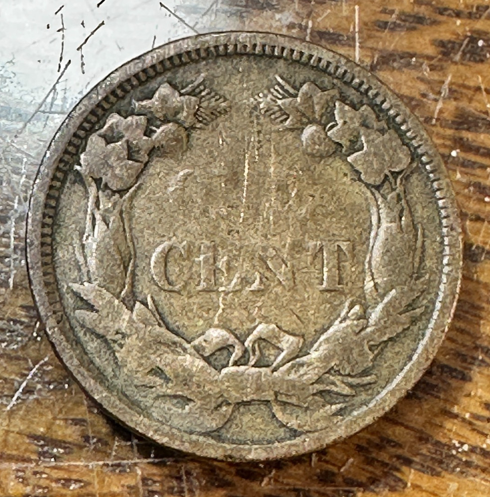 1858 Small Letters Flying Eagle Cent Nice Original Good+ CHN