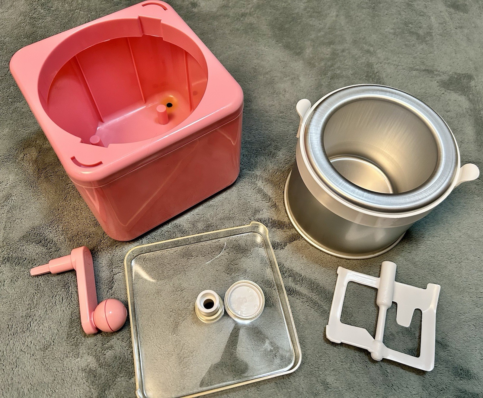 1987 Vintage Big Chill Salton ICM-1 Ice Cream Maker Hand Crank Churned Homemade